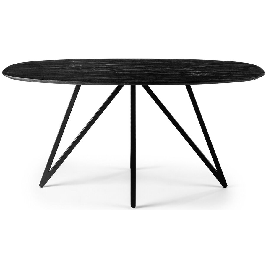 Woodland Ovaal 160 cm Eetkamertafel Zwart Woodland Ovaal 160 cm Eetkamertafel Zwart
