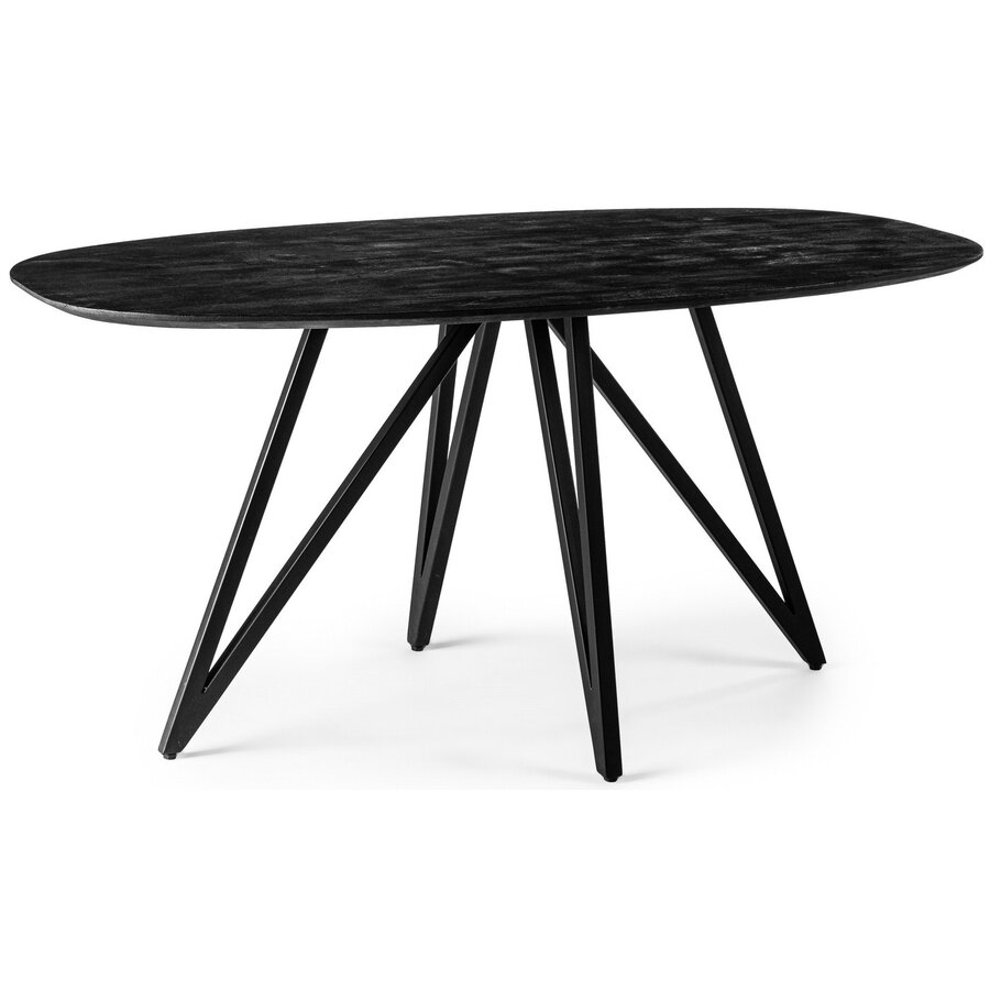 Woodland Ovaal 160 cm Eetkamertafel Zwart Woodland Ovaal 160 cm Eetkamertafel Zwart