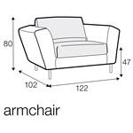 Gustav Fauteuil 122 cm Gustav Fauteuil 122 cm