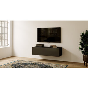 Artego Design Levana Turin Zwart 120 cm TV Wandmeubel