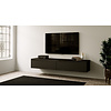 Levana Turin Zwart 180 cm TV Wandmeubel Levana Turin Zwart 180 cm TV Wandmeubel