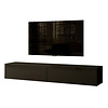 Levana Turin Zwart 180 cm TV Wandmeubel Levana Turin Zwart 180 cm TV Wandmeubel