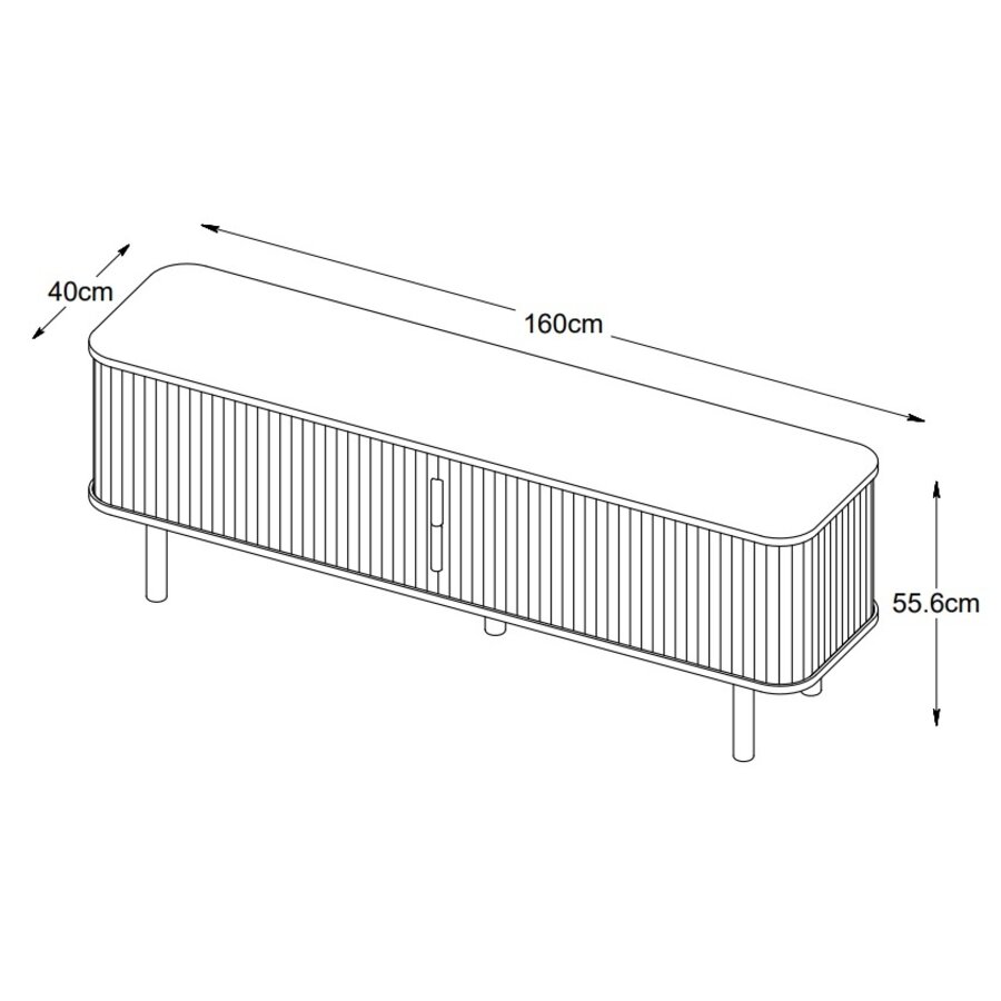 Cavo Eiken TV meubel Zwart Cavo Eiken TV meubel Zwart