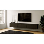 Artego Design Levana Turin Zwart 300 cm TV Wandmeubel Artego Design Levana Turin Zwart 300 cm TV Wandmeubel