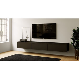 Artego Design Levana Turin Zwart 300 cm TV Wandmeubel