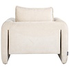 Sandro Wit Chenille Fauteuil