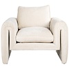 Sandro Wit Chenille Fauteuil