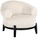 Montana Wit Chenille Fauteuil