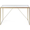 Glam Glas / Goud Bureautafel