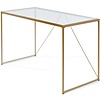 Glam Glas / Goud Bureautafel