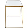 Glam Glas / Goud Bureautafel