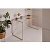 Glam Glas / Goud Bureautafel