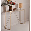 Glam Glas / Goud Sidetable