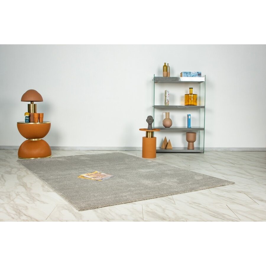 Trendy Uni 120 x 170 cm Vloerkleed Zilver Trendy Uni 120 x 170 cm Vloerkleed Zilver