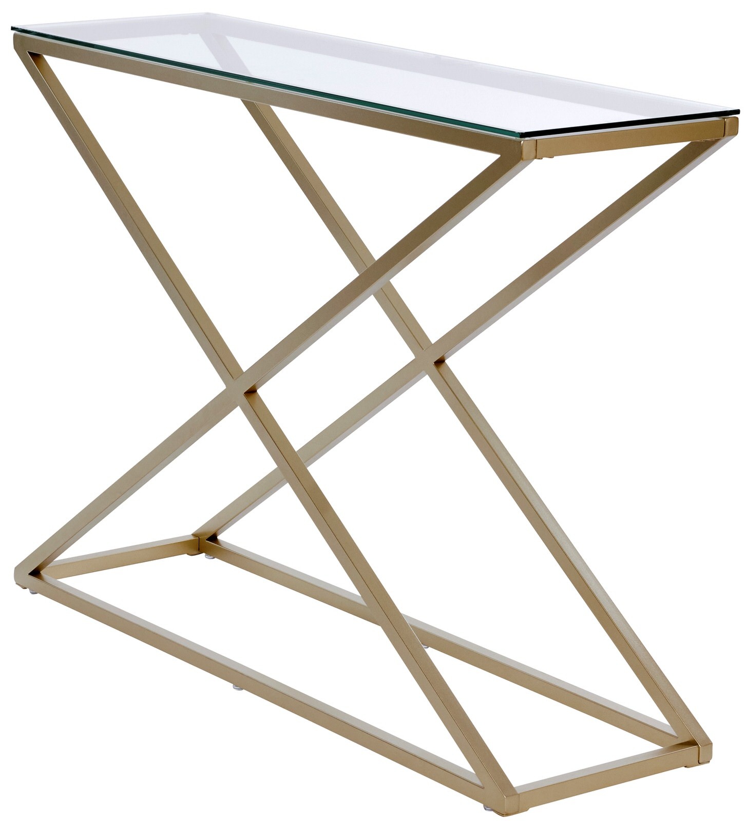 Jahnke Moebel Xtra Glas / Goud Sidetable