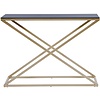 Xtra Zwart Glas / Goud Sidetable