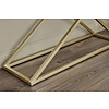 Xtra Zwart Glas / Goud Sidetable