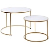 Sol Goud / Marmer Salontafel Set