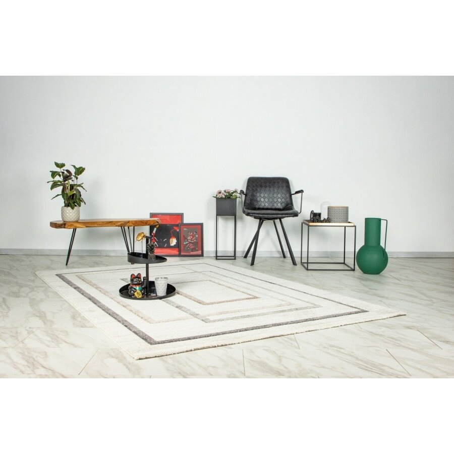 Trendy Carving 200 x 290 cm Vloerkleed Beige / Zilver Trendy Carving 200 x 290 cm Vloerkleed Beige / Zilver