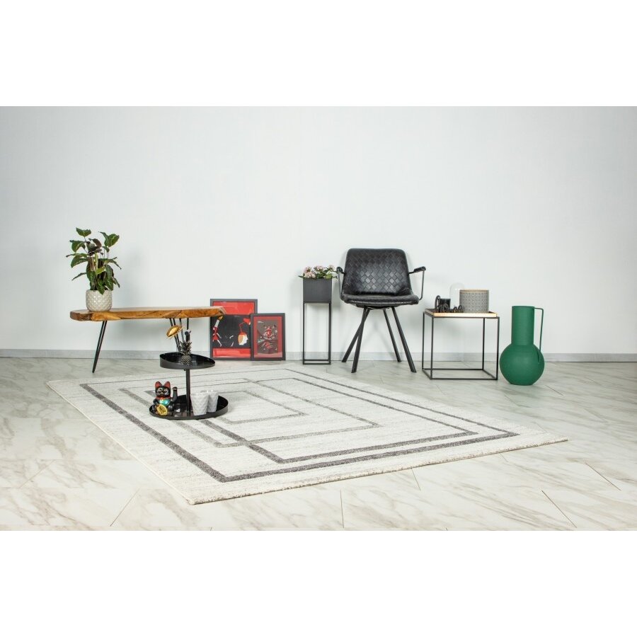 Trendy Carving 200 x 290 cm Vloerkleed Zilver Trendy Carving 200 x 290 cm Vloerkleed Zilver