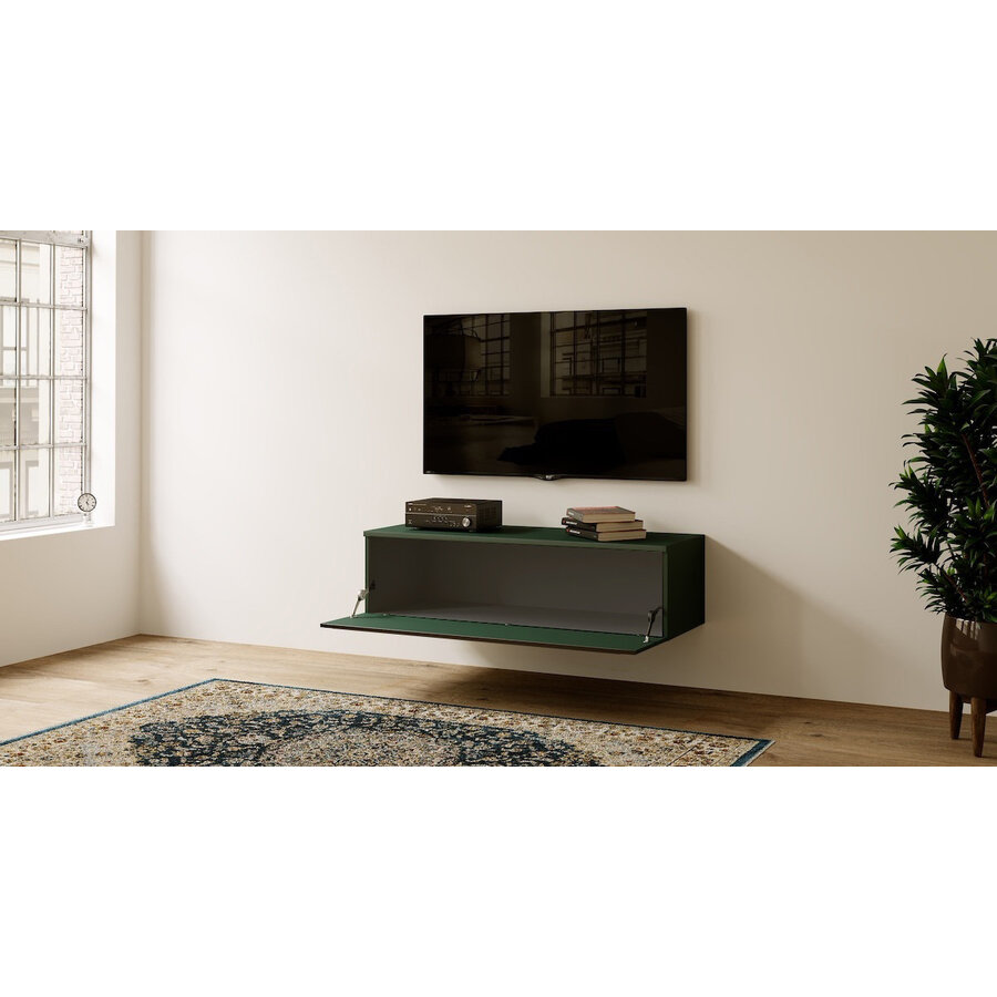 Levana Soft Pro Groen 123 cm TV Wandmeubel Levana Soft Pro Groen 123 cm TV Wandmeubel