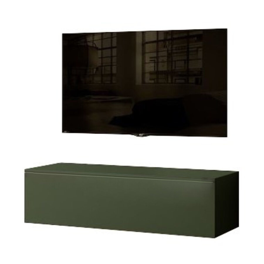 Levana Soft Pro Groen 123 cm TV Wandmeubel Levana Soft Pro Groen 123 cm TV Wandmeubel