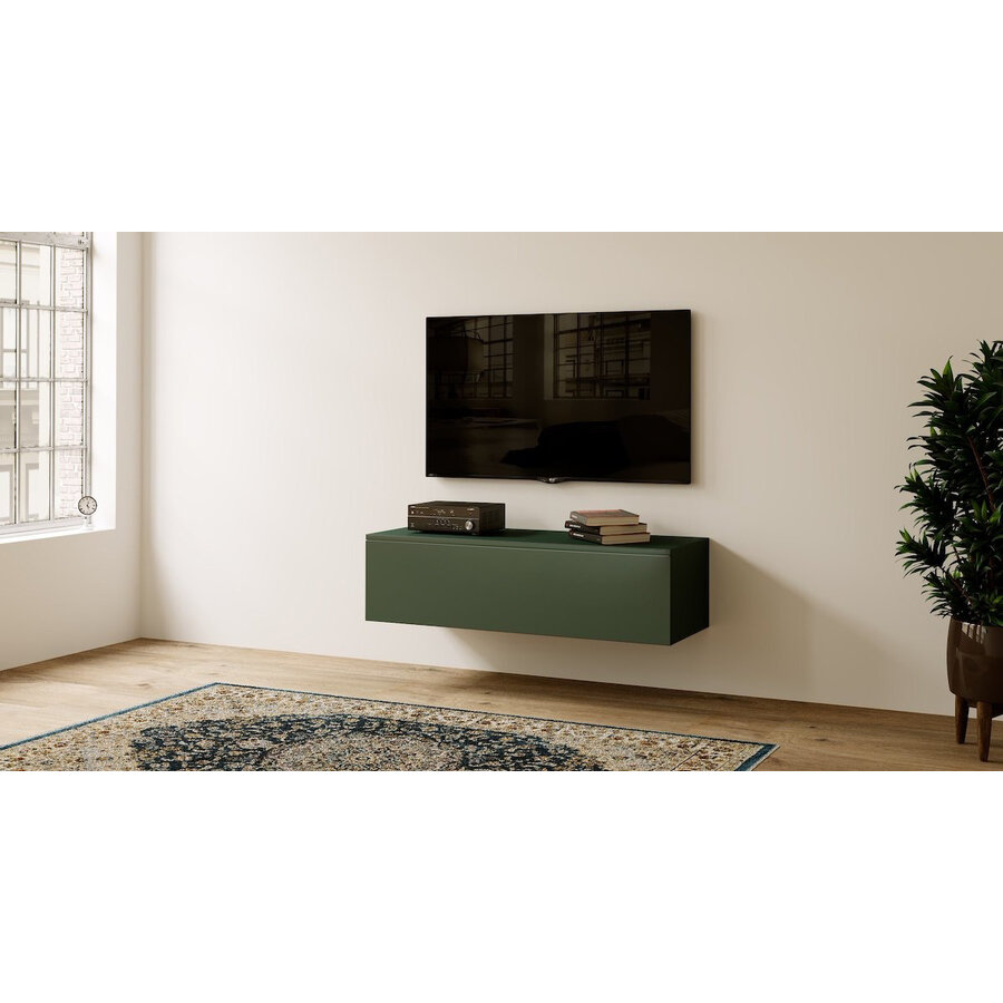 Levana Soft Pro Groen 123 cm TV Wandmeubel Levana Soft Pro Groen 123 cm TV Wandmeubel