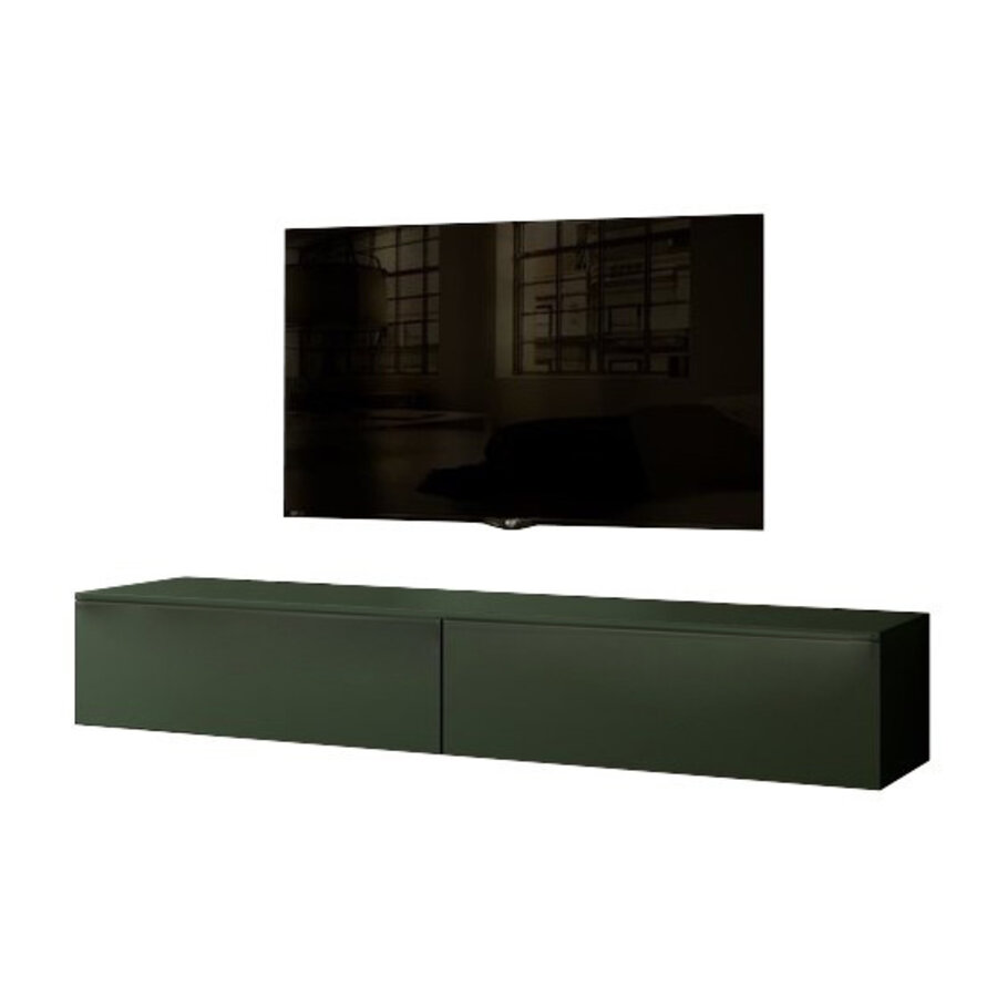 Levana Soft Pro Groen 203 cm TV Wandmeubel Levana Soft Pro Groen 203 cm TV Wandmeubel