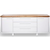 Scope Wit / Kern Eiken Dressoir 2-Deuren 3-Lades