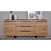 Aspen Kern Eiken / Zwart Dressoir 2-Deuren 3-Lades