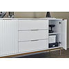 Carve Wit / Goud Dressoir 2-Deuren 3-Lades