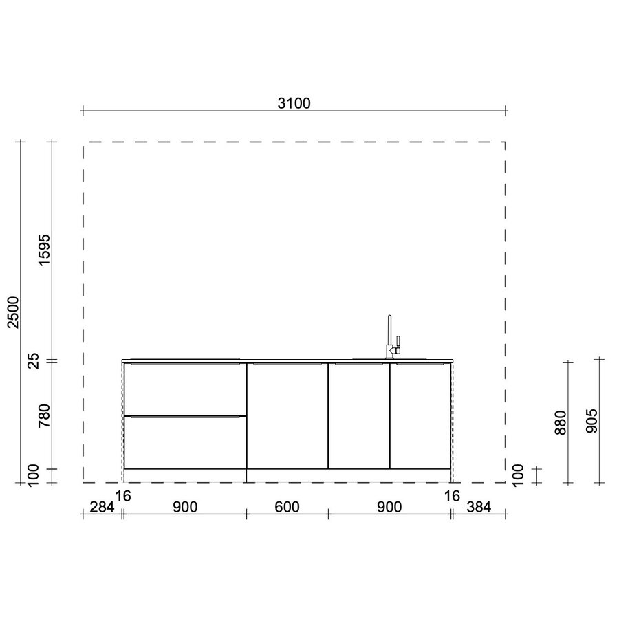 Eco Dragon Eiland Keuken Hoogglans Alpine Wit Eco Dragon Eiland Keuken Hoogglans Alpine Wit