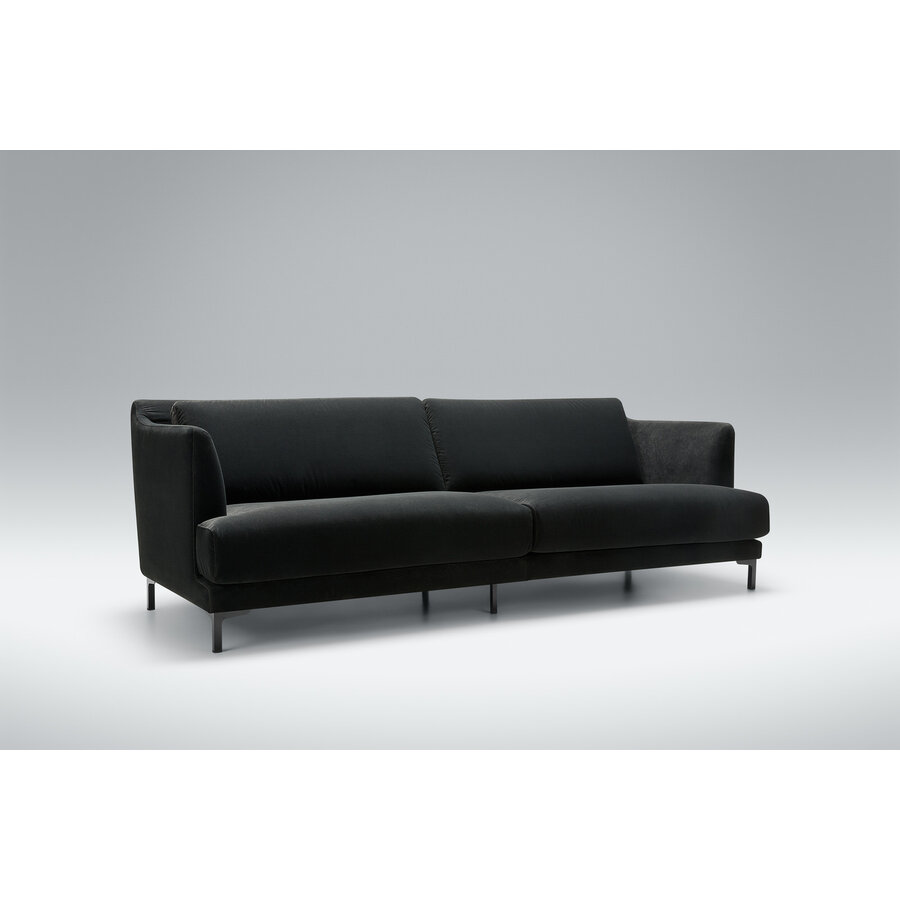 Vera Velvet 3-zits Bank XL Antraciet Vera Velvet 3-zits Bank XL Antraciet