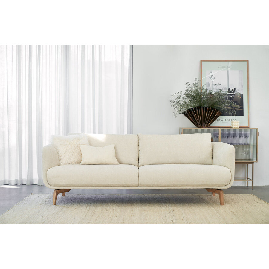 Moa 3-zits Bank Creme