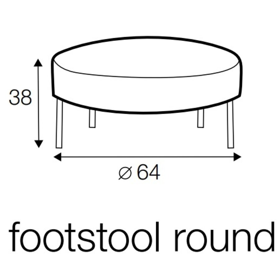 Alex Voetenbank Gebroken Wit Alex Voetenbank Gebroken Wit