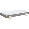 Modulo 90 x 200 cm Bed Grijs Puzzle Poten