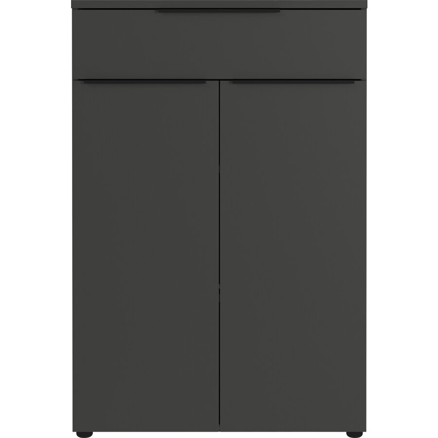 Mailand Grafiet Kantoorkast 2-Deuren 1-Lade Mailand Grafiet Kantoorkast 2-Deuren 1-Lade