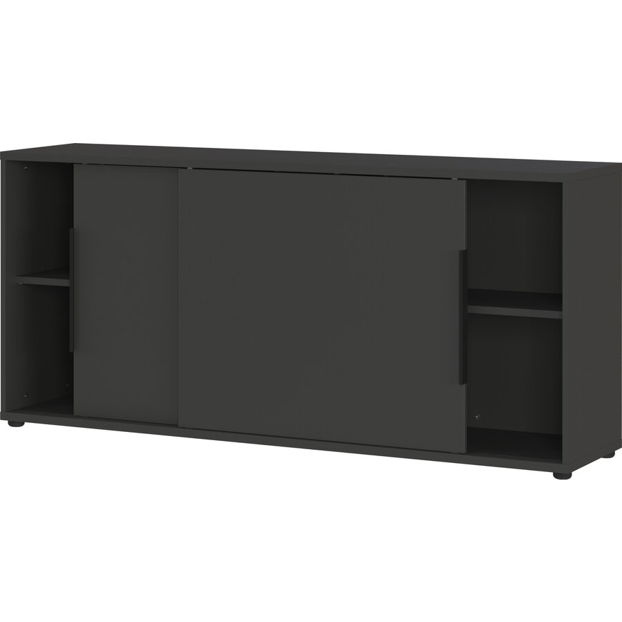 Mailand Grafiet Dressoir met Schuifdeuren