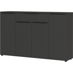 Germania Mailand Grafiet Dressoir 4-Deuren 1-Lade Germania Mailand Grafiet Dressoir 4-Deuren 1-Lade