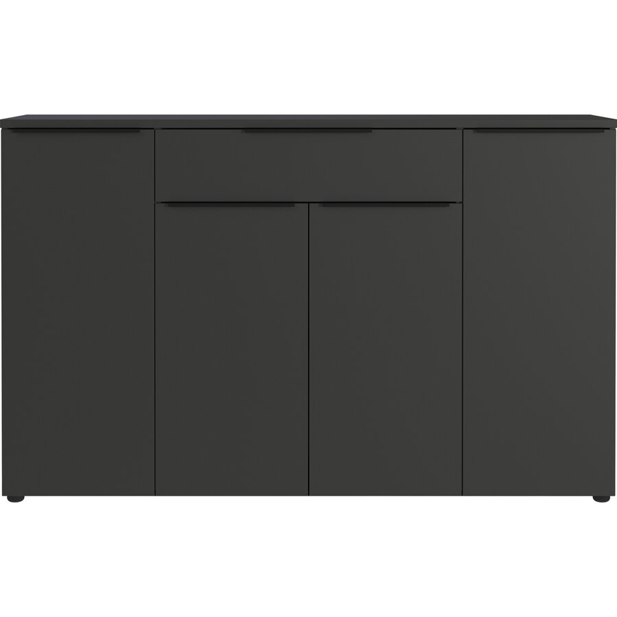 Mailand Grafiet Dressoir 4-Deuren 1-Lade Mailand Grafiet Dressoir 4-Deuren 1-Lade