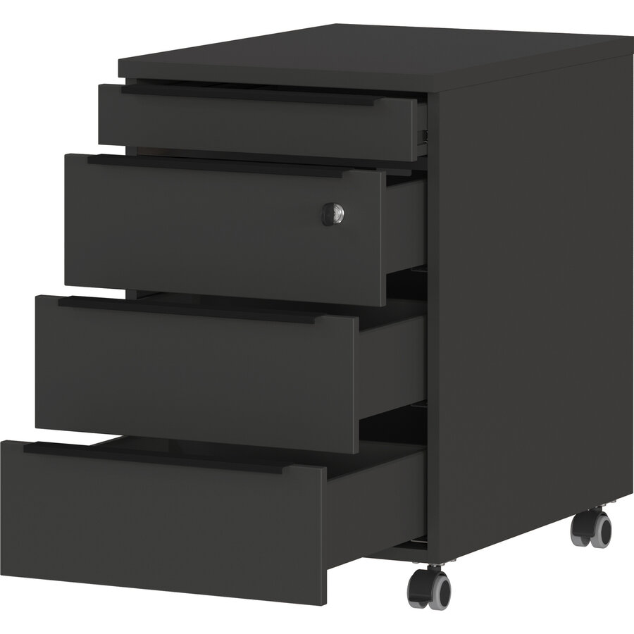 Mailand Grafiet Ladeblok met Slot Mailand Grafiet Ladeblok met Slot