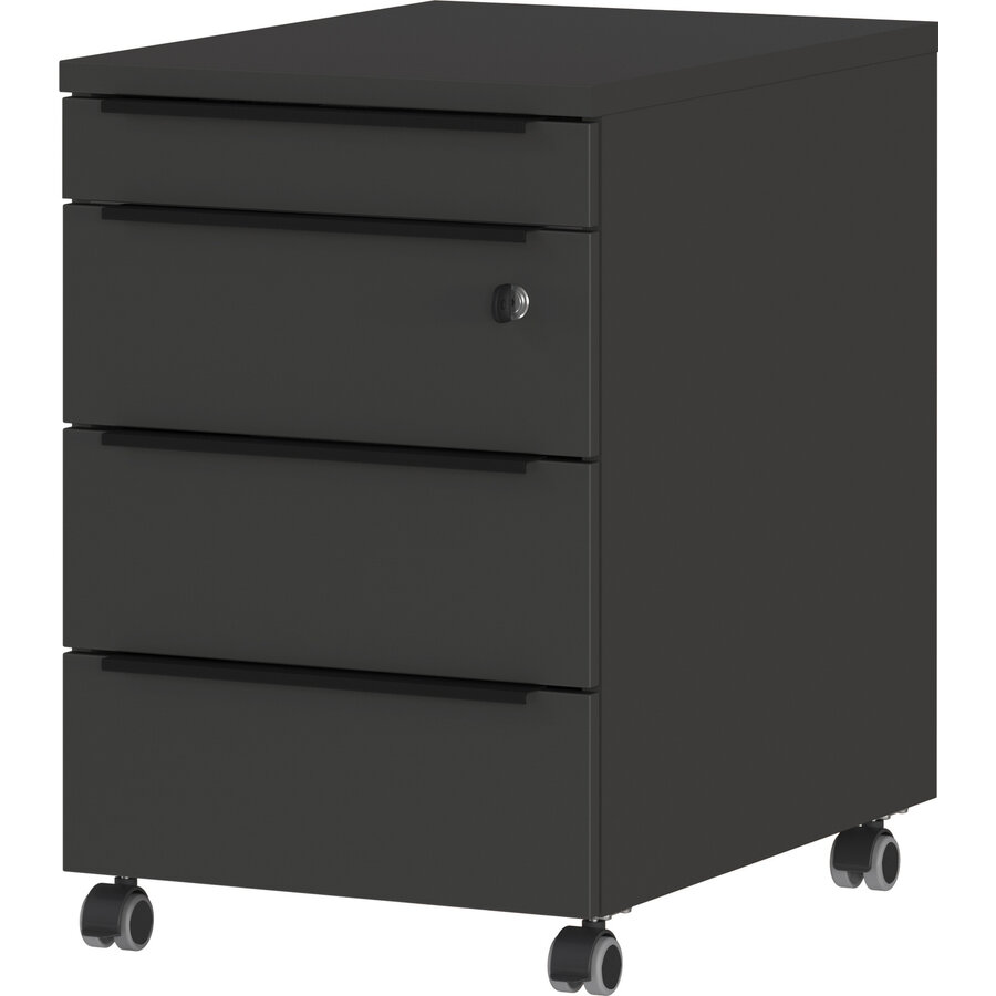 Mailand Grafiet Ladeblok met Slot Mailand Grafiet Ladeblok met Slot
