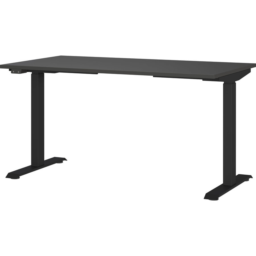 Mailand Grafiet Elektrische Zit Sta Bureautafel 140 cm Mailand Grafiet Elektrische Zit Sta Bureautafel 140 cm