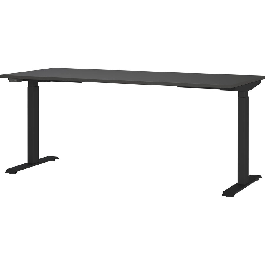 Mailand Grafiet Elektrisch Zit Sta Bureautafel 180 cm Mailand Grafiet Elektrisch Zit Sta Bureautafel 180 cm