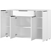 Mailand Wit Dressoir 4-Deuren 1-Lade