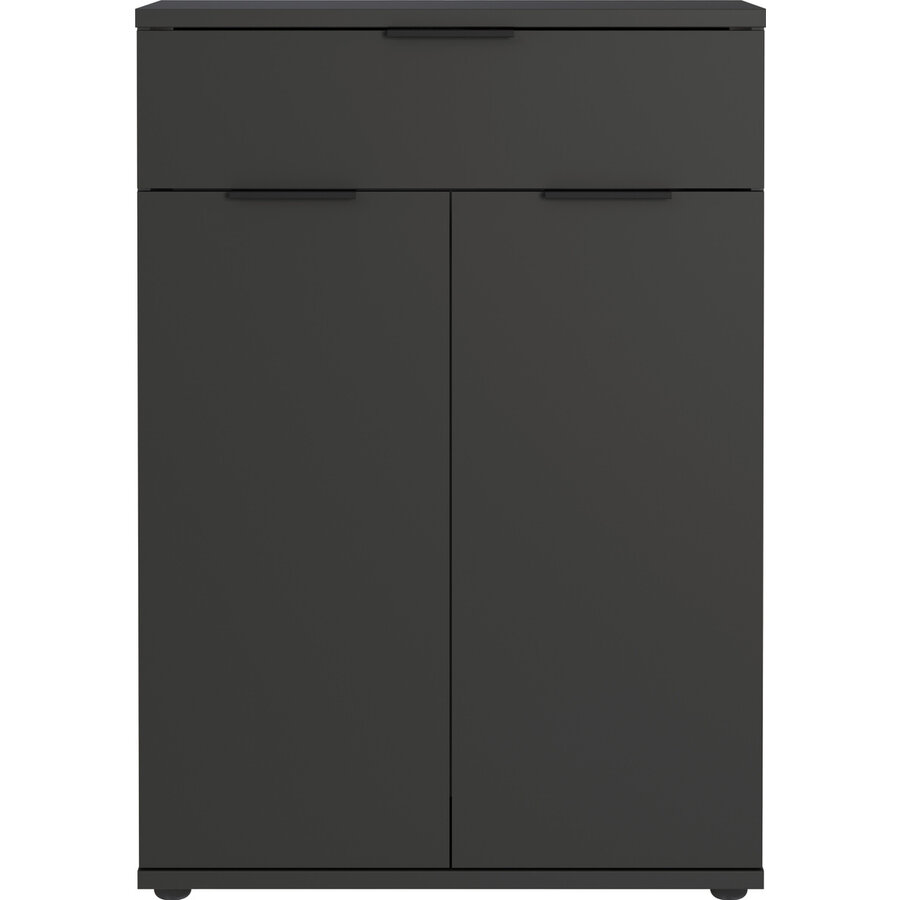 Stanton Grafiet Schoenenkast 2-Deuren Stanton Grafiet Schoenenkast 2-Deuren