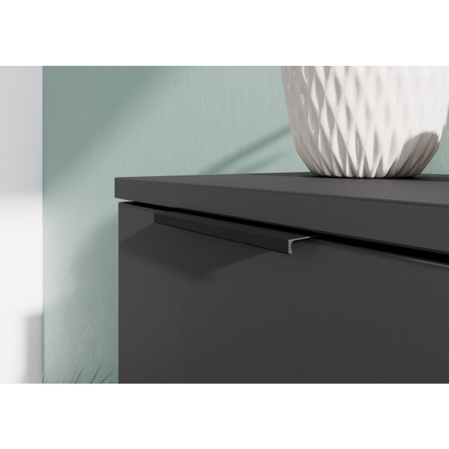 Stanton Grafiet Schoenenkast 2-Deuren Stanton Grafiet Schoenenkast 2-Deuren