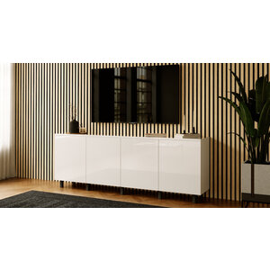 Artego Design Eco Ayaya 160 cm Dressoir Hoogglans Alpine Wit