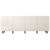 Eco Ayaya 160 cm Dressoir Hoogglans Alpine Wit