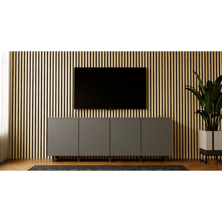 Turin Ayaya 180 cm Dressoir Grafiet Turin Ayaya 180 cm Dressoir Grafiet